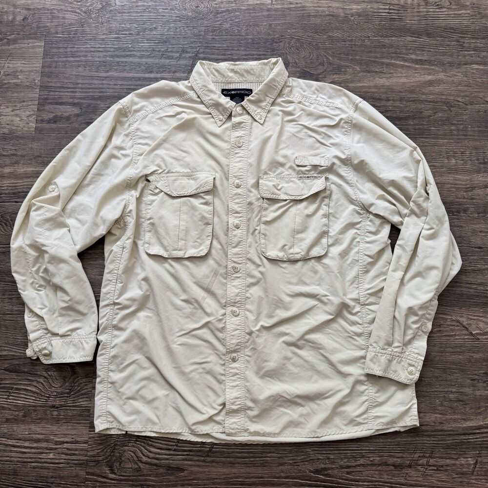 Exofficio men's fishing vented shirt size xl hiking fishing outdoors